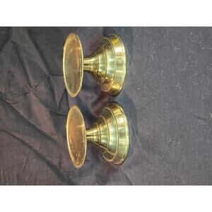 Pair of Vintage Brass Candle Holders